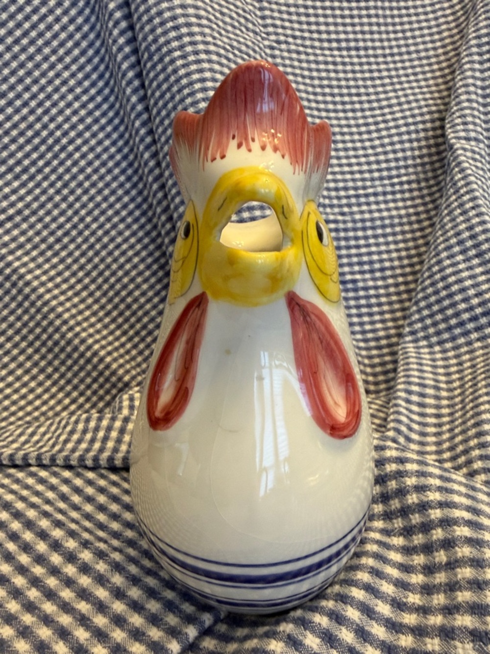 Fortebraccio Ceramiche, Italian Rooster Pitcher, Vintage Decor, Tuscan-inspired - Picture 2 of 11
